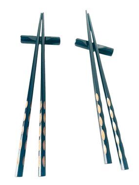 Maxwell & Williams Shanghai Chic Lotus Chopsticks for 2 Set Original Box